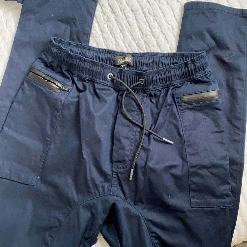 NWOT Navy blue slim fit Zanerobe pants